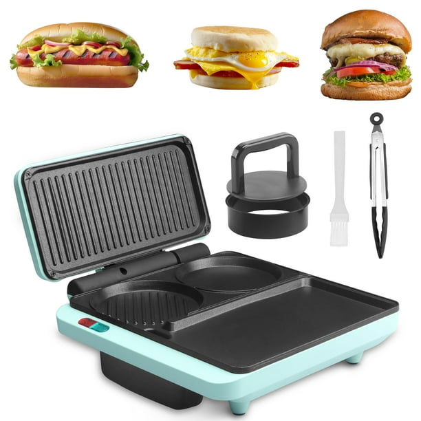 Sandwichera para desayuno Baker's Friend 3 en 1, antiadherente
