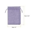 thumbnail image 2 of REGALWOVEN Small Burlap Bags with Drawstrings, Gift Bag Jewelry Pouches Purple 4" x 5.5", 2 of 5