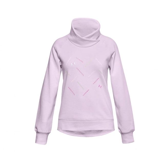 Sudadera Under Armour Rival Fleece Wrap Neck Niña Lila Y/XS