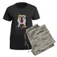thumbnail image 5 of CafePress - Bulldog Love Shoes Women's Dark Pajamas - Women's Short Sleeve Print T-Shirt and Pants Dark Cotton Pajama Set, 5 of 7