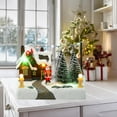 thumbnail image 6 of Christmas Mini House Village Scene Collectible Building Resin Construction LED Music for Family Xmas, 6 of 9