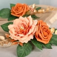 thumbnail image 4 of 2 guirnaldas de flores artificiales de seda de imitación, corona de peonías para colgar en la pared, decoración para el respaldo de la silla, espejo de flores, guirnalda de peonías para bodas y, 4 of 8