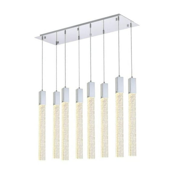Weston 8 lights pendant in chrome