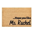thumbnail image 2 of Hopes You Like Ms Rachels Doormat Housewarming Gift Front Door Decor Custom Doormat Funny Door Mat Porch Decor Closing Gift, 2 of 6
