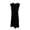 Noir, variante sur Giambattista Valli Robe Noire Plissée Ajustée et Évasée pour Femmes - 6