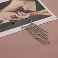 thumbnail image 3 of Ear Cuff Chandelier Earrings, Statement Earrings, Long Tassel Dangle Drop Earrings Silver & Gold Tone, Fashion Classic Shinning Accessory capable, 3 of 8