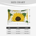 thumbnail image 6 of Bingfone Sunflowers Standard Size Pillowcase, Long Staple Pure Cotton Envelope Closure Pillow Cover,16"X24", 6 of 9