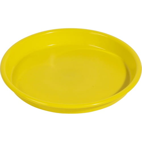 Deflecto Kids Antimicrobial Round Craft Tray - Accessories, Art, Craft - 1.61"Height x 13.07"Width x 13.07"Depth - 1 Each - Yellow - Polypropylene | Bundle of 2 Each