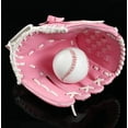 thumbnail image 4 of Outdoor Sports Baseball Glove Softball Practice Equipment Outfield Pitcher Gloves PU Softball Glove Pink, 1 pcs, 4 of 5