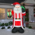 thumbnail image 2 of Airblown Inflatables Santa with Fuzzy Plush Fabric,8 ft., 2 of 3