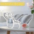 thumbnail image 4 of Unique Bargains Dog Statue Decorations Cute Dog Decor for Office Living Room Bedroom Home Silver Tone, 4 of 7
