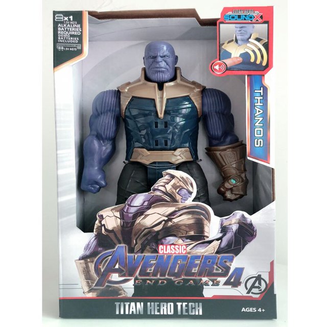 Figuras de acción de superhéroes de Marvel, Endgame vengadores, Thanos, Hulk, Capitán América, Thor, Lobezno, Venom, juguetes para niños, 30cm Gong Bohan LED