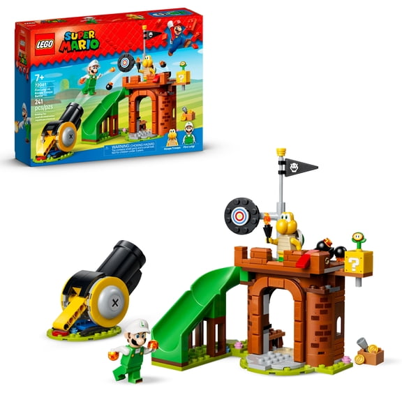 LEGO Super Mario Fire Luigi vs. Koopa Troopa Battle - Building Toy for Boys & Girls, Ages 7  - Mario Figures & Playset for Pretend Play - Gift for Birthdays - 72061
