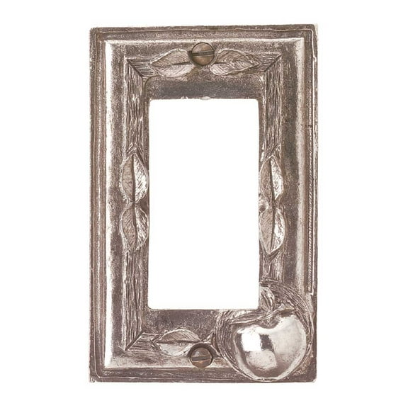 Switchplate Antique Solid Brass Apple GFI | Renovator's Supply
