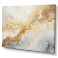 thumbnail image 2 of Designart "Magic Marble Geode In Gold And White III" Abstract Marble Wall Art Living Room, 2 of 7
