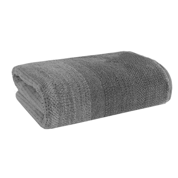 Gray Shadow/Arctic White Heathered Bath Towel, Better Homes & Gardens Thick and Plush Towel