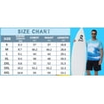 thumbnail image 6 of Weilanxin Men's Swim Shirts Rash Guard UPF 50+ T Shirts Quick Dry Loose Fit Water Surfing Shirt Sea Wave 2XL, 6 of 8
