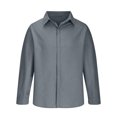 thumbnail image 5 of QATAINLAV Mens Business Casual Dress Shirts Fall Long Sleeve Shirts Solid Color Button Work Blouse Going Out Tops Sales Prime Gray L, 5 of 6