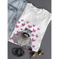 thumbnail image 3 of Raccoon Hearts T-Shirt Women -Smartprints Designs, Female 4X-Large, 3 of 4
