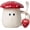 Mushroom Mug with Lid, variant on Farcauo 420ML Coffee Mushroom Mug with Lid Ceramic Tea cup with Spoon Christmas Birthday Mushroom Gift Mug for Mom Wife