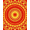 Red, Pattern 1, variant on ODIKA 2x3 Machine Washable Non-Slip Area Rug, Vibrant Sunrise Medallion Swirl Tangerine Radial High Traffic Rug, Red, 572005
