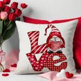 thumbnail image 1 of TUWABEII Regalos de San Valentín Funda de almohada con estampado de San Valentín Funda de cojín de lino para sofá Decoración del hogar Funda de cojín Funda de almohada familiar Regalos para mujeres, 1 of 5