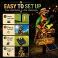 thumbnail image 2 of Solar-Powered Parrot Garden Light, Whimsical Yard Decor and Patio with Lamp, Waterproof Patio Decorations for Lawn, Backyard, Pool, Party (Style G), 2 of 7