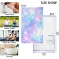 thumbnail image 3 of Dreamtimes Shining Cosmic Patterned Hand Towels 2 PCS, Cotton Bath Towel for Drying Face Hands Body Decorative Water Absorbent Lightweight Towels for Bathroom Ktichen Travel Gym,16"x28", 3 of 7