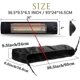 thumbnail image 2 of Wall-Mounted Patio Heater Cover - Black 30'L *9.5'H *6.5 ' W Electric Heater Cover,420D Oxford Waterproof Dustproof Infrared Heater Covers for I, 2 of 4
