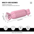 thumbnail image 3 of Easygdp Breast Cancer Awareness Candy Pillow Cylindrical Pillows Sofa Pillow Neck Hand Support Pillows Lumbar Pillows Including Insert, 3 of 8
