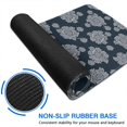 thumbnail image 6 of Long Mouse Pads for Desk,Blue White Floral Pattern Desk Mats on Top Of Desks, Desk Mouse Pad Extra Large with 3mm Non-Slip Base and Stitched Edge for Gaming,Office,Work,Home 31.5"x11.8", 6 of 6