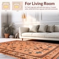 thumbnail image 2 of ODIKA 5'x7' Machine Washable Non-Slip Area Rug, Warm Arrangement High Traffic Rug, Orange, 20173, 2 of 7