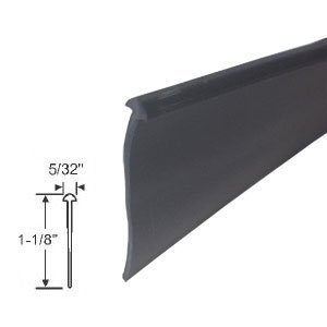 Black 1 1 8 Half Round Type Shower Door Bottom Seal And Sweep
