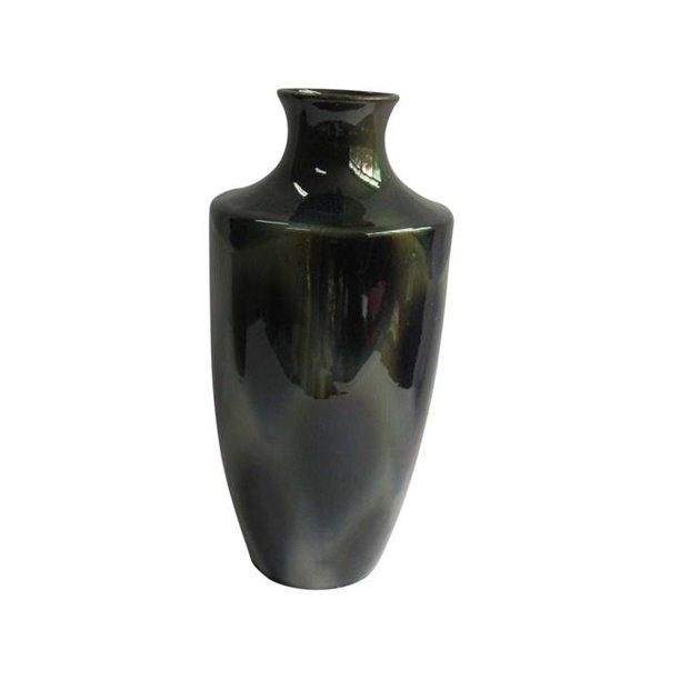 Benzara BM161768 15,75 x 7,5 x 7,5 Po Vase Décoratif en Céramique Voguish&44; Vert