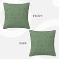 thumbnail image 3 of LNWH Decorative Pillow Covers, Green Paisley Water Drops Bubbles Square Sofa Decorative Knit Pillow Case, 16"x16", 3 of 8