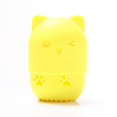 thumbnail image 1 of Estuche para guardar huevos de maquillaje de belleza, funda protectora portátil de silicona para viajes, caja de almacenamiento a prueba de polvo Meow puff, 1 of 6