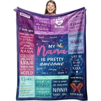 Nana Gifts Blanket - Birthday Gifts for Nana Throw 50" X 60" - Nana Gifts from Grandkids - Grandma Gifts for Mothers Day - Nana Birthday Gifts - Gigi Gifts for Grandma - Best Nana Ever Gifts