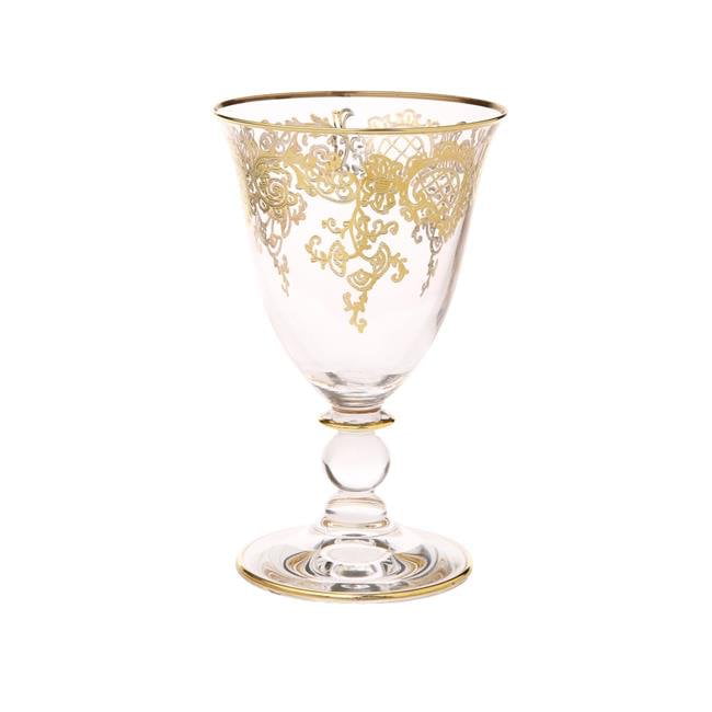 3" Classic Touch Decor Assorted 6 Dessert Cups With Gold Design