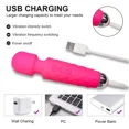 thumbnail image 5 of XBONP Personal Massager, Vibrating Wand Massager, Rechargeable Handheld Massager for Neck Shoulder Back Red, 5 of 5
