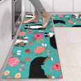 thumbnail image 2 of Kitchen Rugs Sets Of 2,Australian Shepherd Dog and Flower Anti Fatigue Kitchen Mat Rugs Non Slip Washable,Decorative Kitchen Floor Mats for Kitchen,Sink,Laundry,17"X47", 2 of 5
