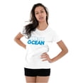 thumbnail image 3 of Save Ocean Earth Day Climate Change Womens Fitted Plus Size Graphic Tee Brisco Brands 2X, 3 of 5