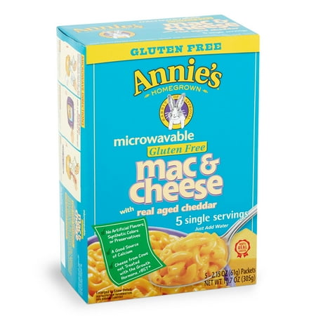 Annie's® Gluten Free Microwaveable Mac & Cheese 5 ct 10.7 oz Box