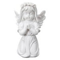 thumbnail image 3 of Statue d'Ange Blanc en Résine Décorations de Bureau pour Déco Collection Accessoires de Fenêtre Prière de Noël Fille, 3 of 8
