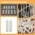 thumbnail image 2 of KAKOWELY 100 Pcs Embouts Universels pour Lave-Vaisselle, Embouts de Réparation pour Protection de Vaisselle, 0.98x"X0.2"X0.2", 2 of 5