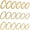 Gold, variant on 18Pcs No Tarnish Stainless Steel Thin Rings, PVD Gold Plated, 2mm, Bulk Stackable Band Rings for Women & Men