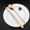 thumbnail image 4 of Spoon Chopsticks Set, 304 Stainless Steel Spoon Chopsticks Set Korean Style Cutlery Set Christmas Gift, 4 of 8