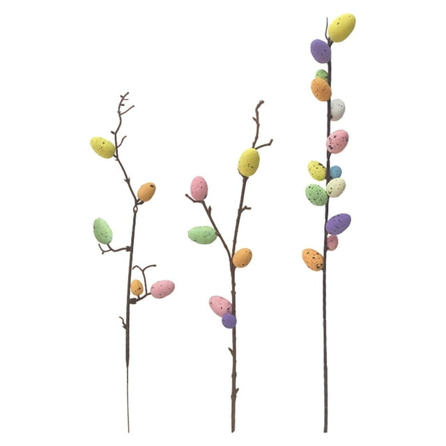 Ramo de flores con ramas de árbol de Pascua, recuerdo de fiesta, púas de flores 13 puntas