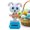 C, variant on Solar Powered Dancing home decor , Cute easter Bunny Eggs Solar Dashboard decoration For Car 4inch