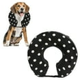 thumbnail image 1 of Collier de Cône d'Animal, Animal Lavable après le Collier de Chirurgie Gonflable pour la Récupération des Points Roses et Gris, Points Noirs et Blancs, 1 of 7