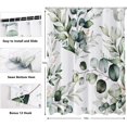 thumbnail image 6 of Extra Long Shower Curtain,Green Shower Curtains for Bathroom Watercolor Leaf Shower Curtain Plants,Eucalyptus Shower Curtains Bathroom Curtain Sage Shower Curtain 72x84 Inch with Hooks, 6 of 6